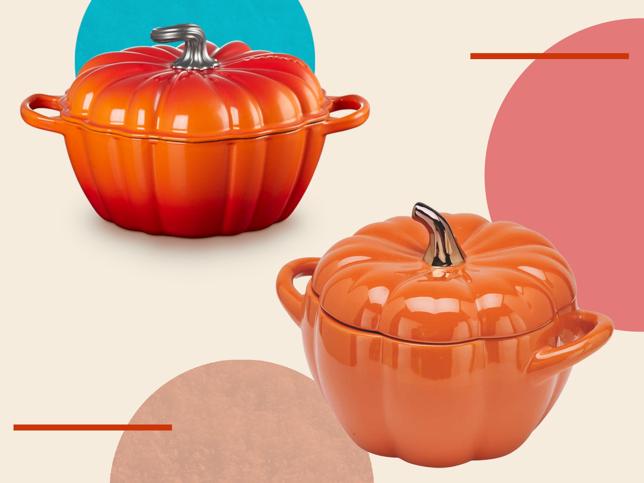 The Aldi pumpkin casserole dish is a great Le Creuset dupe for only